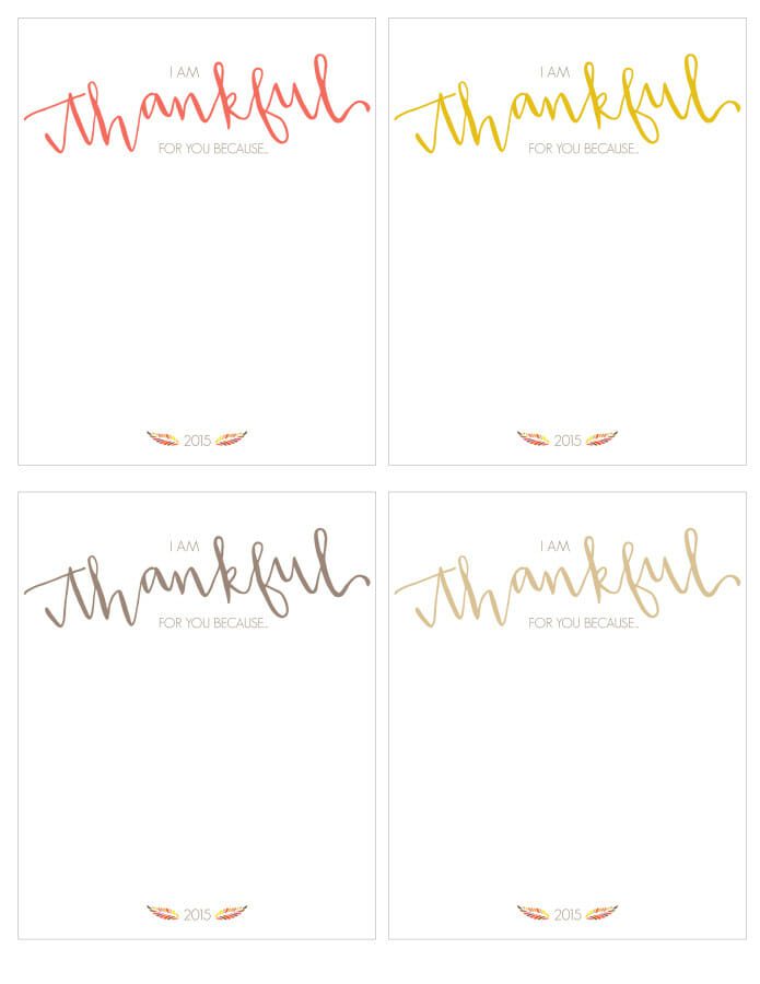 I’m Thankful for You {free printable} Jenny Cookies