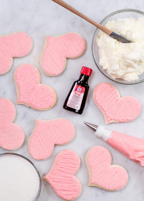 Buttercream Sugar Cookie Hearts Jenny Cookies
