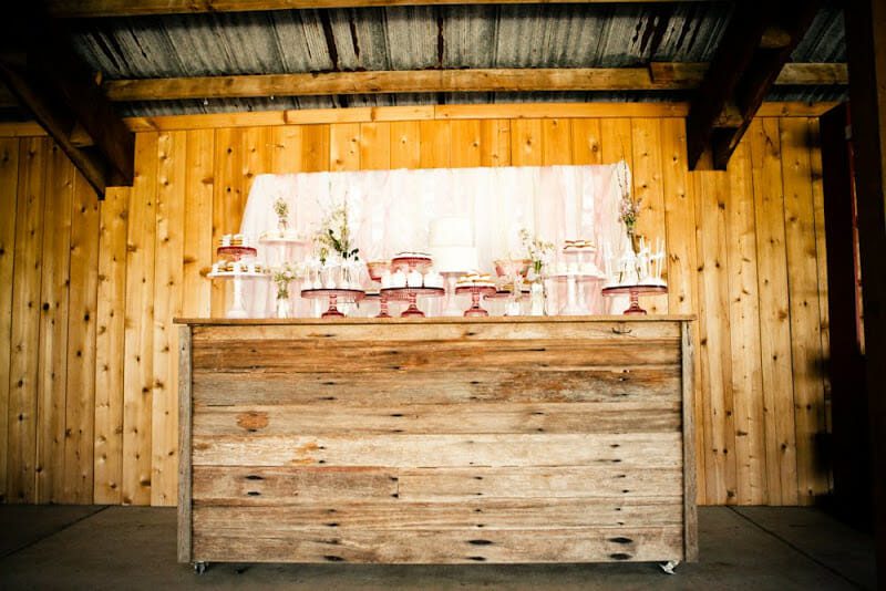Vintage Pink & Shabby Chic Dessert Table | wedding decor | wedding dessert table | shabby chic wedding || Jenny Cookies #shabbychic #weddingdesserts #desserttable