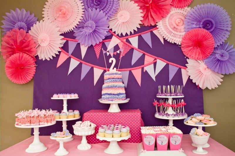 How to Throw a Pink and Purple Themed Birthday Party | girl birthday party ideas | toddler birthday party ideas | parties for kids | kids birthday party ideas | birthday party decor | how to decorate a toddler birthday party || JennyCookies.com #kidsparty #kidsbirthdayparty #toddlerbirthday #partydecor