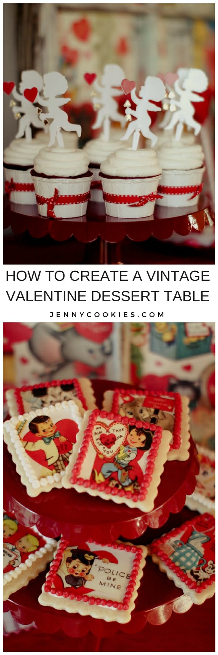 Be Mine | Vintage Valentine Dessert Table