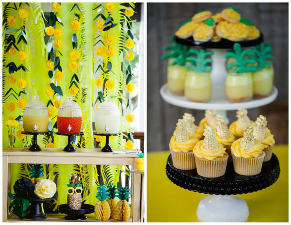 How to Throw a Pineapple Themed Party | summer party ideas | pineapple decor | pineapple party recipes | unique summer parties || JennyCookies.com #summerparties #pineappledecor #funpartyideas