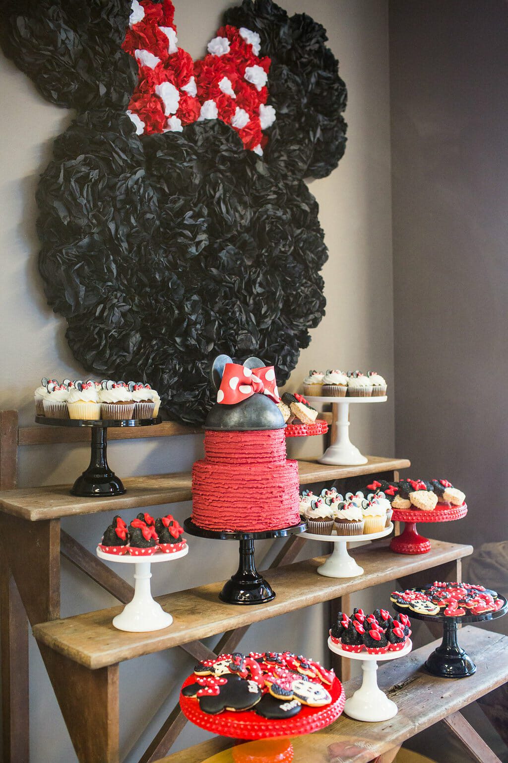 Minnie Mouse Birthday Party | Riley Mesnick turns 2 - Jenny Cookies
