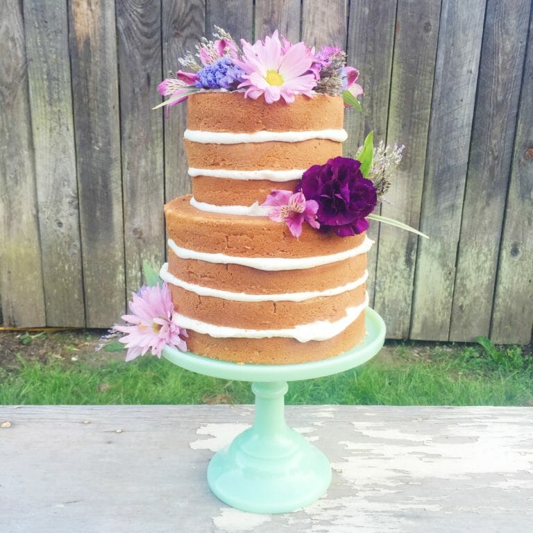 How to Make a Tiered Naked Cake