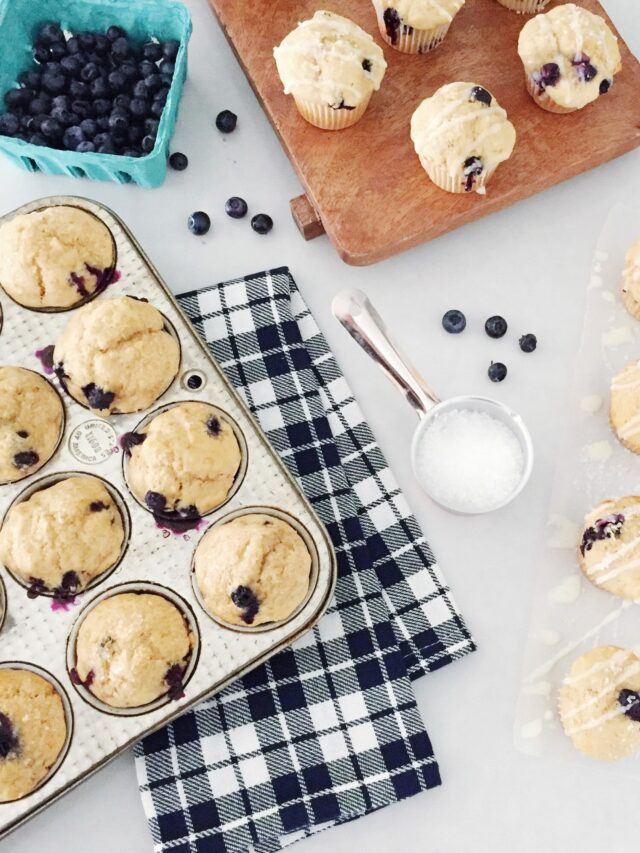 Healthy Blueberry Muffins