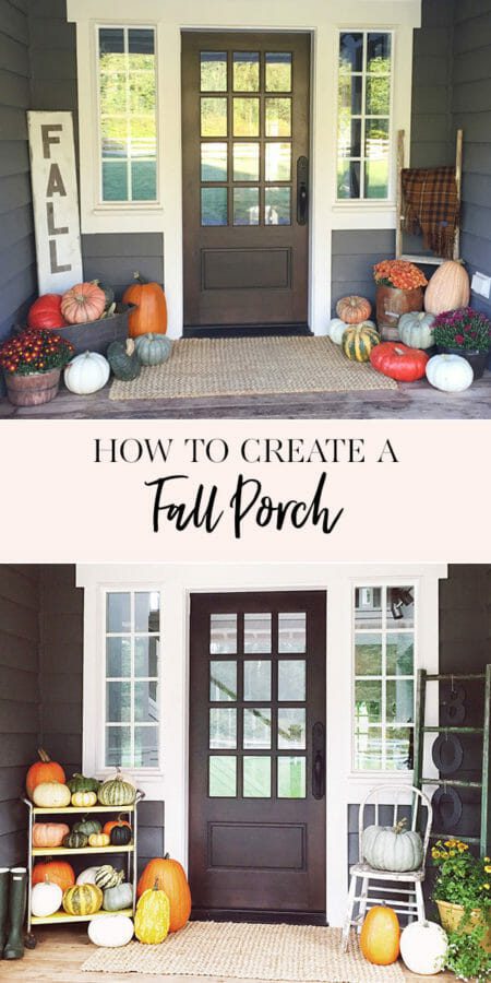 How To Create a Fall Porch - Jenny Cookies