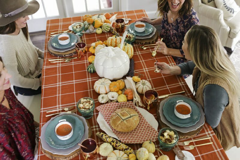 How to Host a Fall Ladies Lunch | Flower Arranging Party | fall lunch parties | fall party ideas | ladies party ideas | party ideas for women | fall themed adult party ideas | how to host a fall party | how to host a flower arranging party | learn how to arrange flowers | fall entertaining tips | fall entertaining ideas || JennyCookies.com