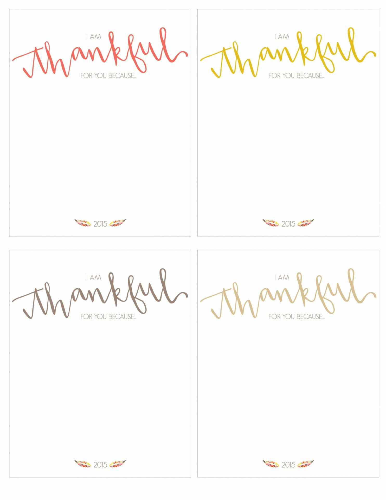 I’m Thankful for You {free printable} - Jenny Cookies