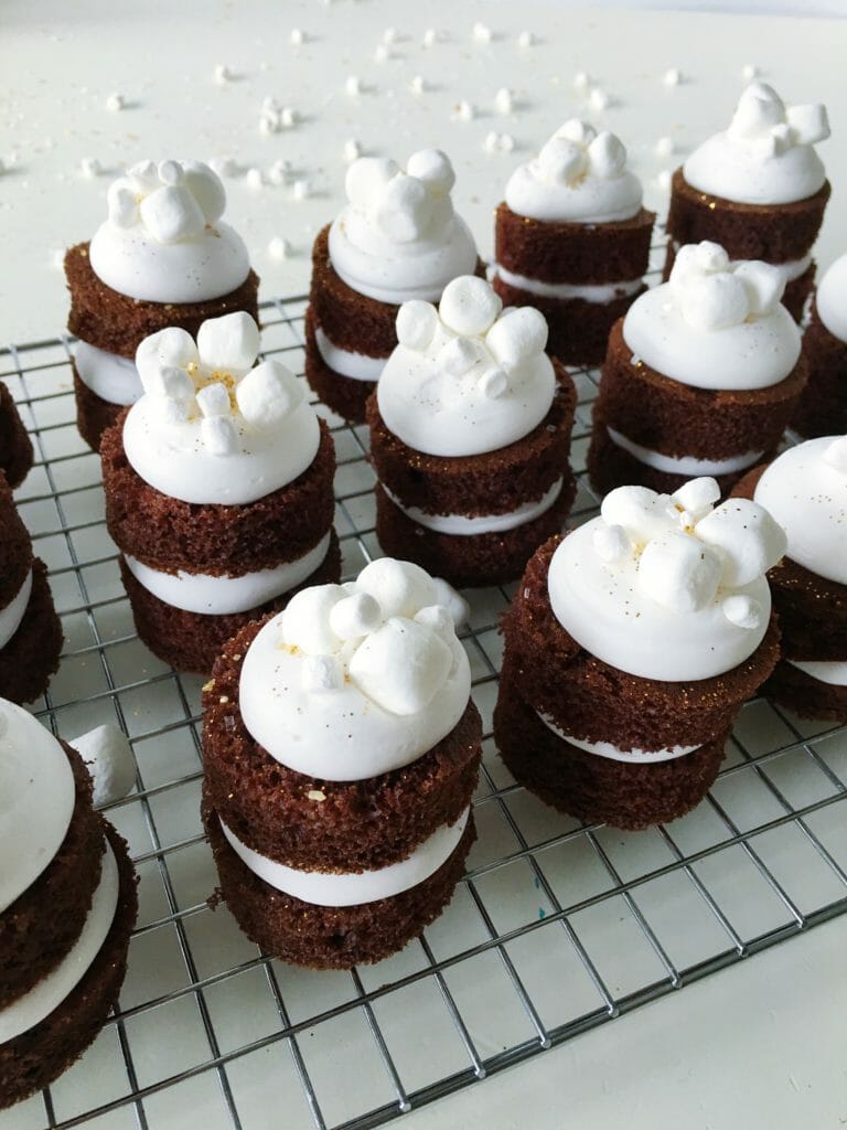 Hot Chocolate Mini Cakes