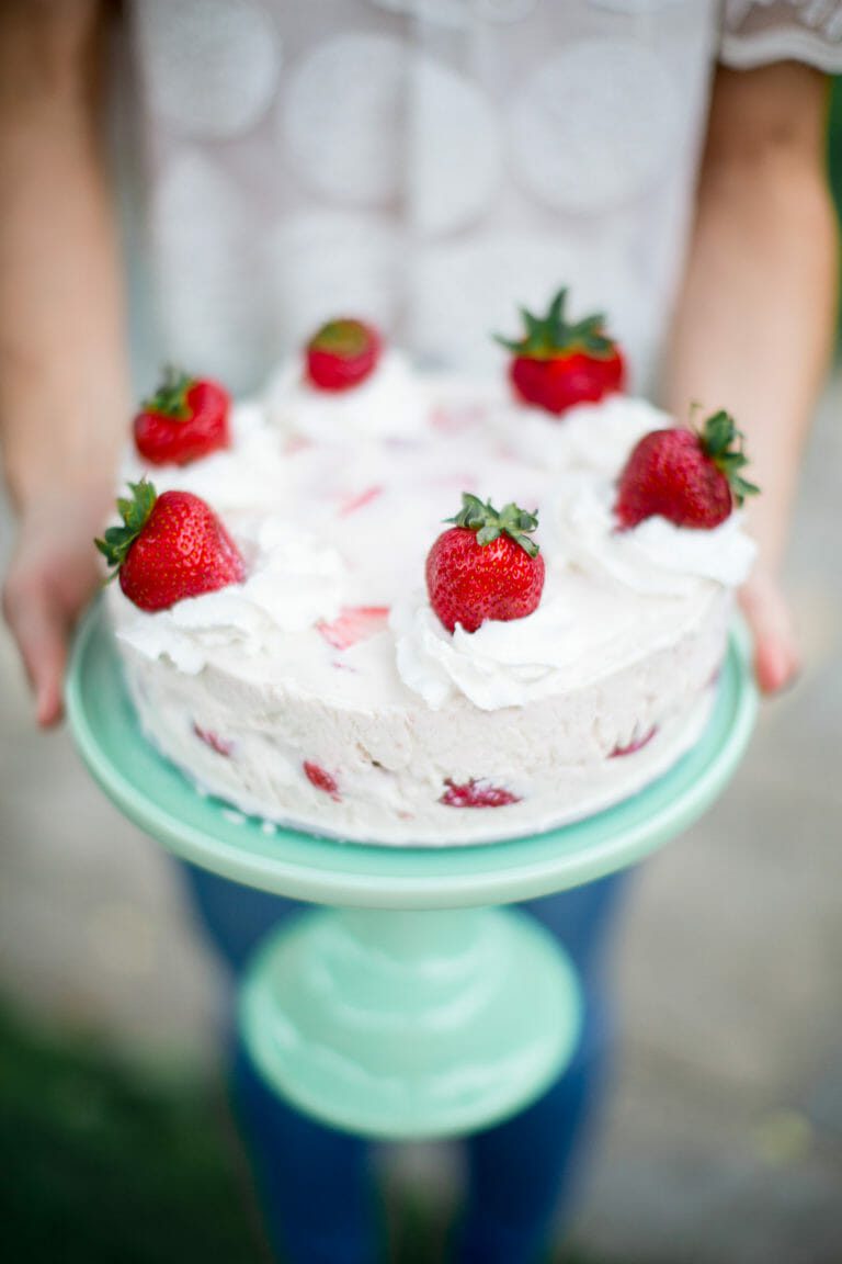 Strawberry Shortcake Ice Cream Cake