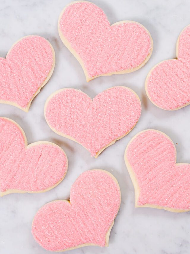 Buttercream Sugar Cookie Hearts