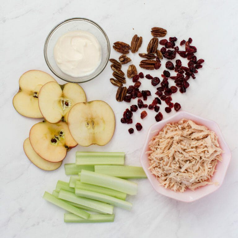 Cranberry Chicken Salad Apple Bites