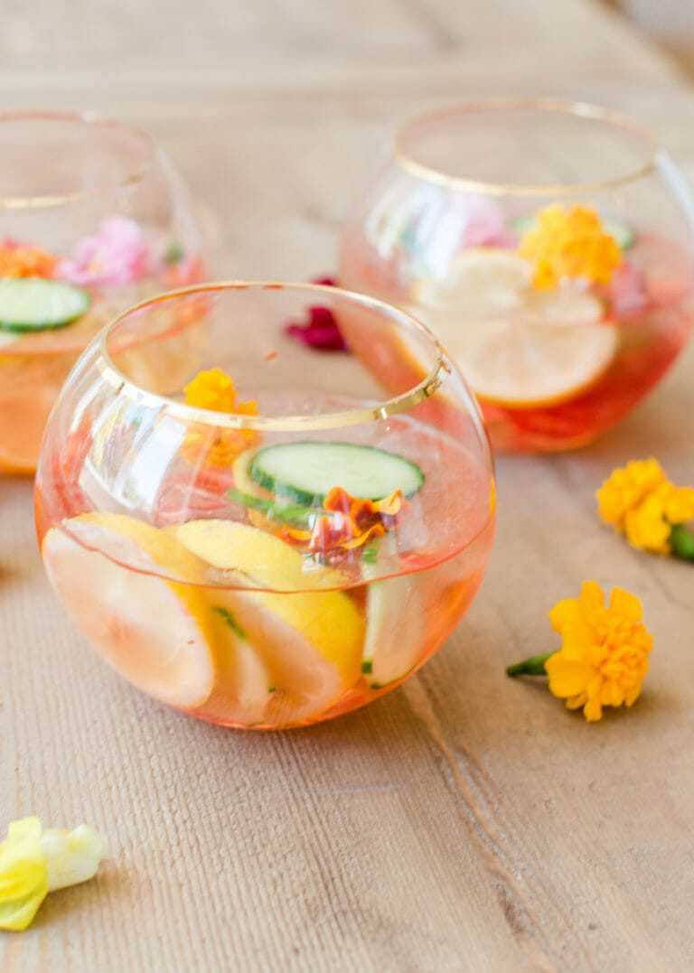 Elderflower Rose Cocktails