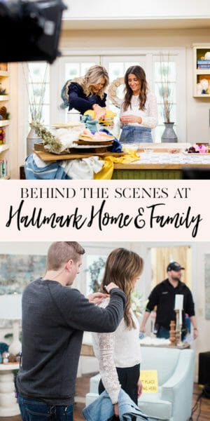 Behind the Scenes at Hallmark Home and Family || JennyCookies.com #hallmark #behindthescenes #jennycookies