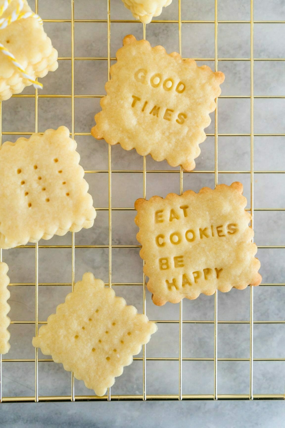 Easy Stamped Shortbread Cookies - Jenny Cookies
