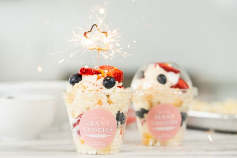 4th of July Ice Cream Cake Cups
