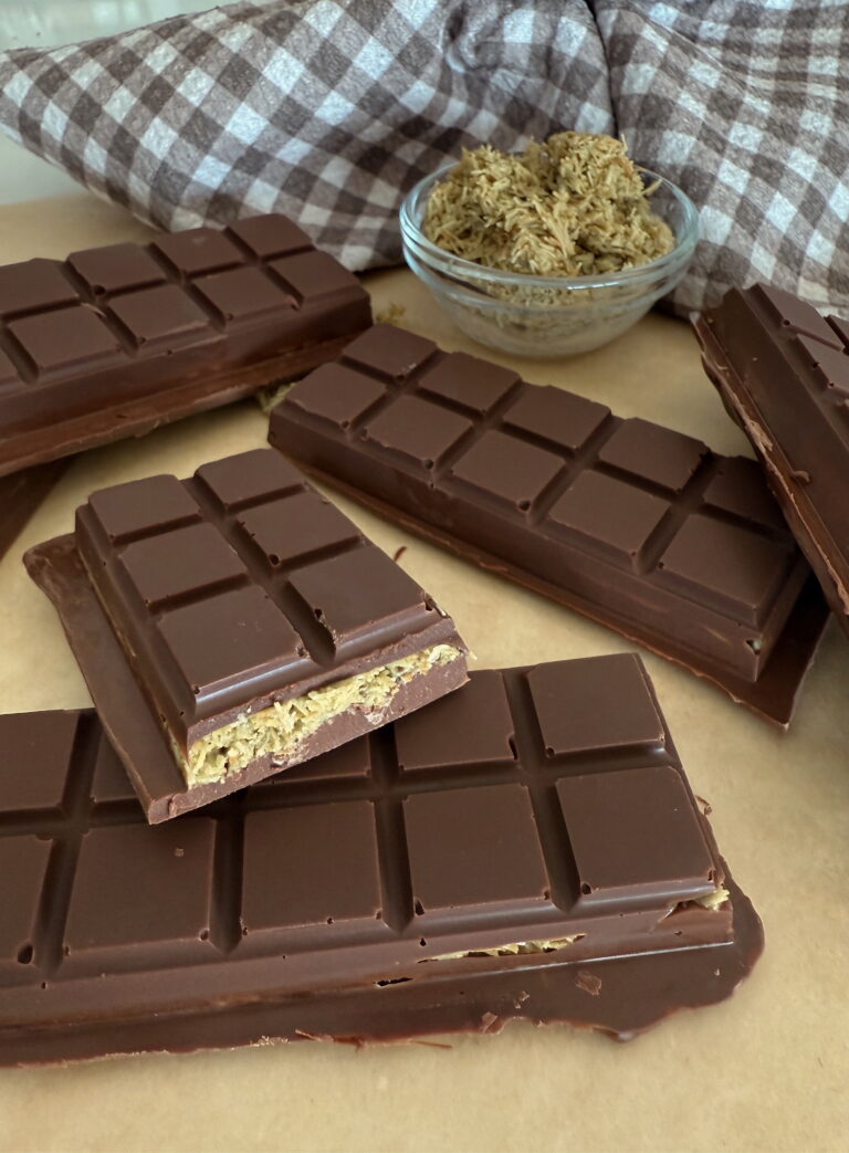Homemade Dubai Chocolate Bars with Pistachio Filling (Easy + No-Bake!)