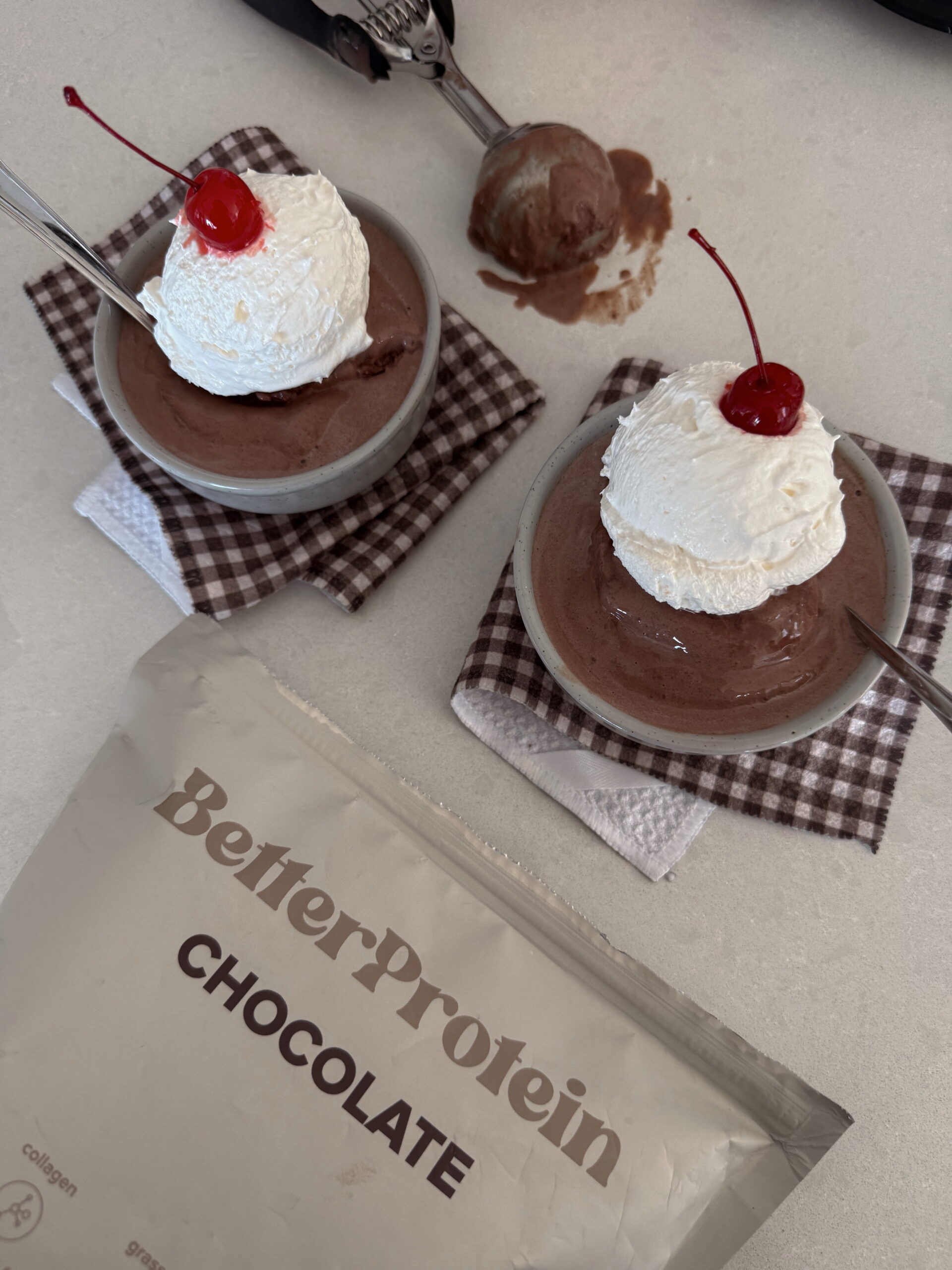 Chocolate Cherry Protein Ice Cream