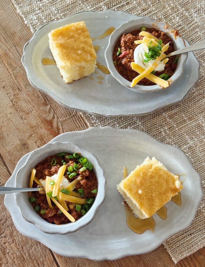 chili and cornbread recipe