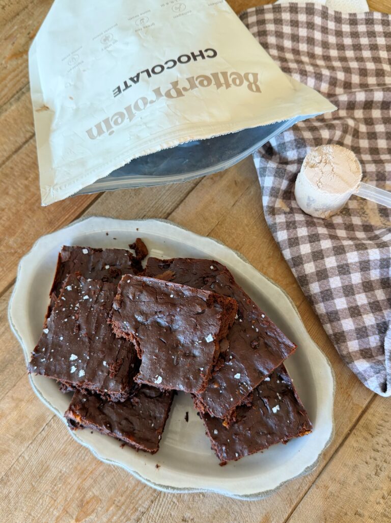 Fudgy Sweet Potato Protein Brownies (Flourless + Naturally Sweetened)