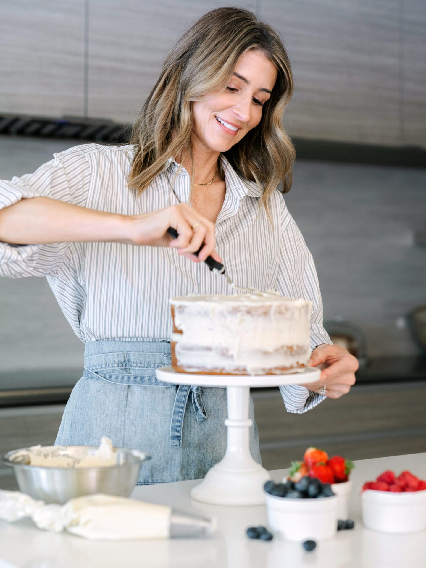 Vanilla Bean Cake with Vanilla Buttercream