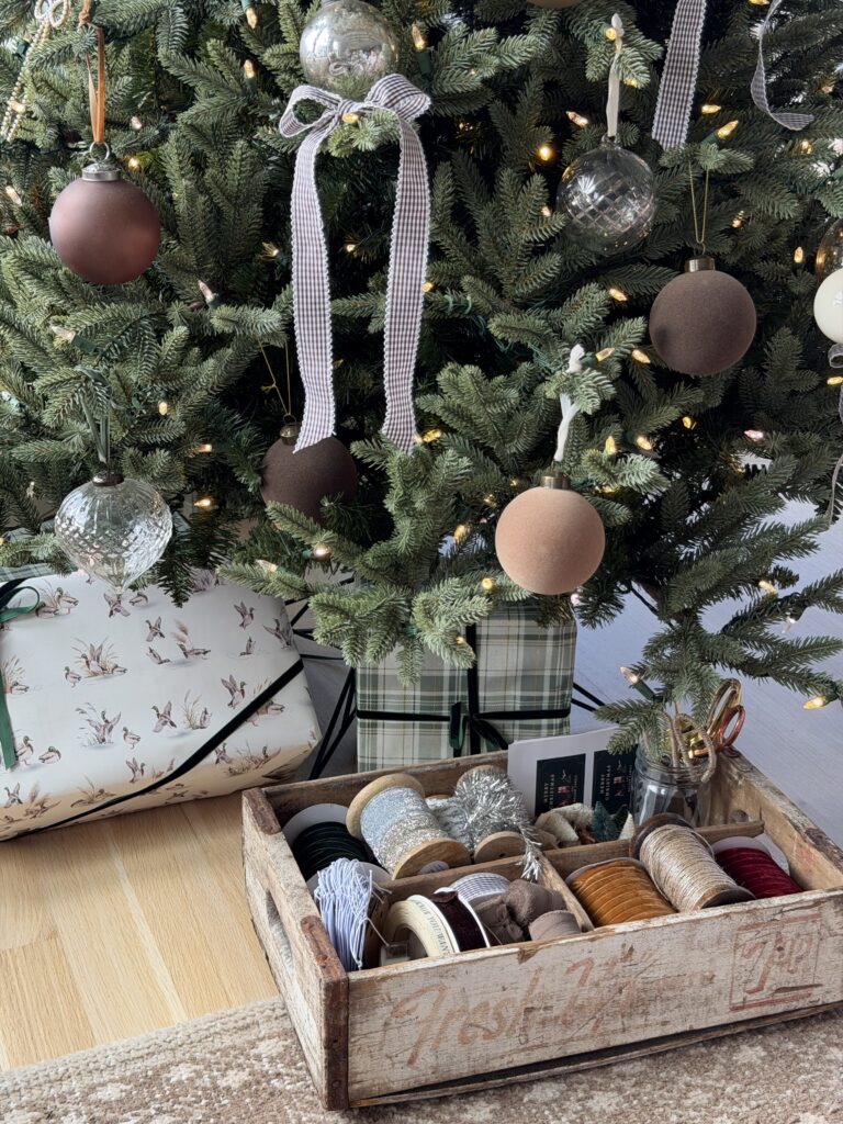 Holiday Wrapping Crate: The Cutest Way to Organize Supplies