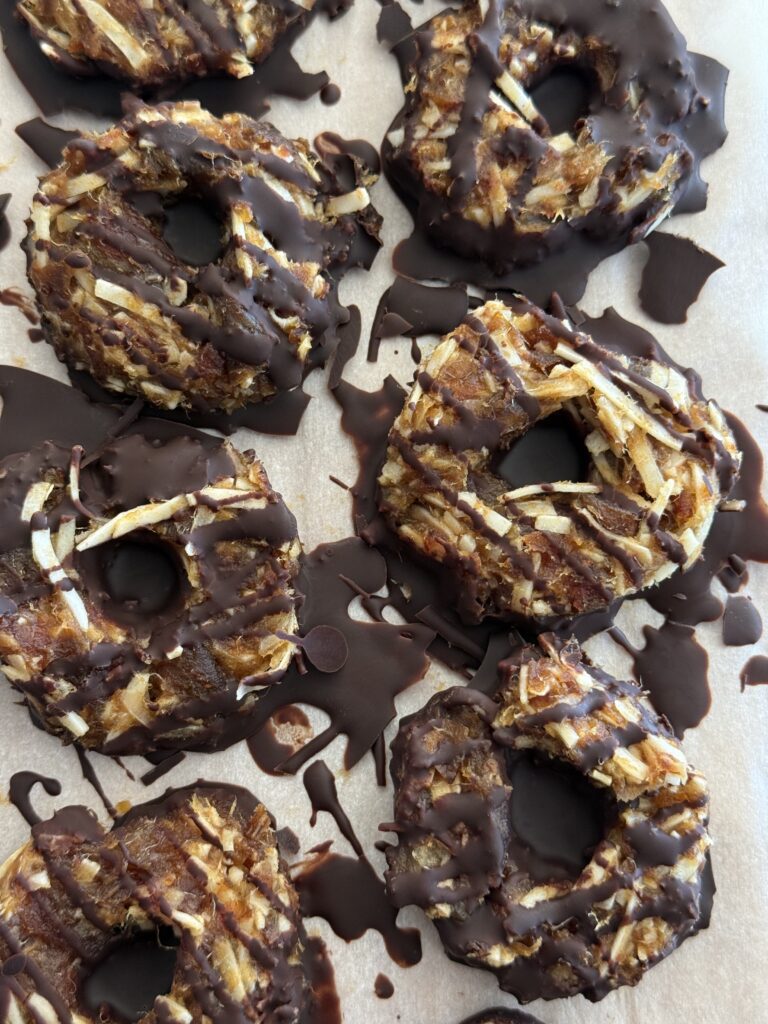 3-Ingredient Clean Samoas (No Bake)
