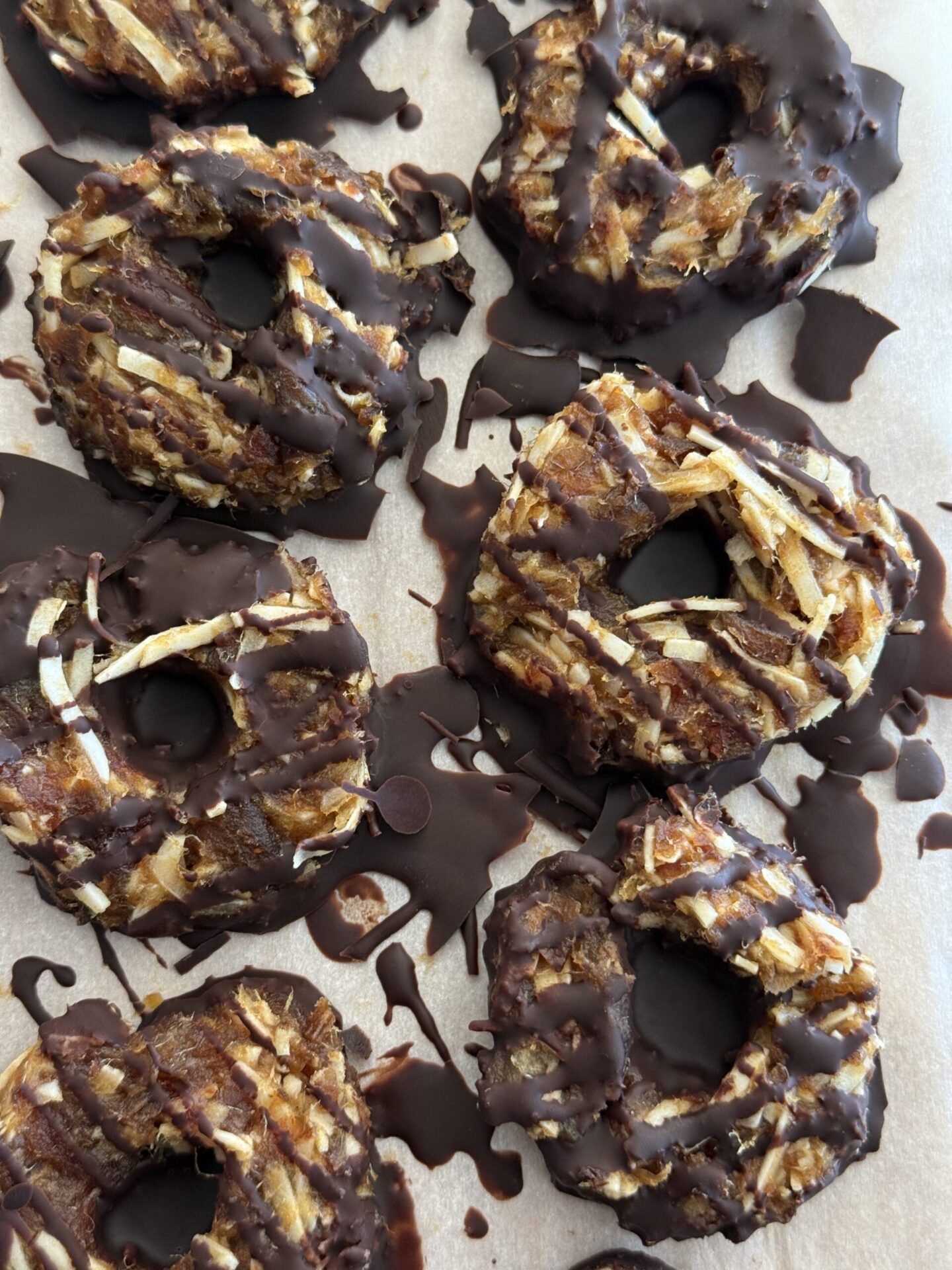 3-Ingredient Clean Samoas (No Bake)