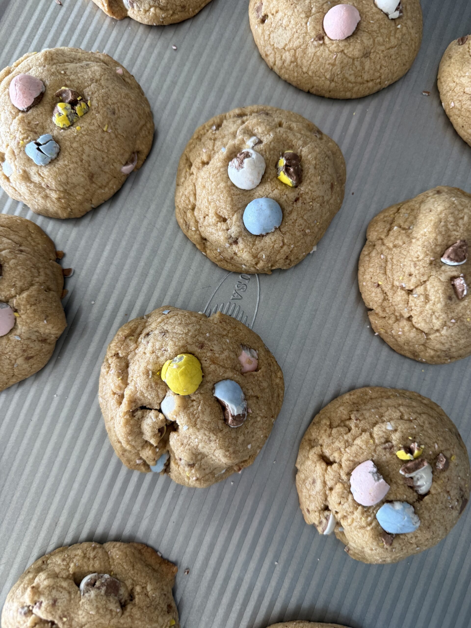 Brown Butter Cadbury mini Egg Cookies Recipe