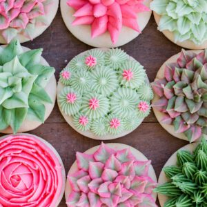 Succulent Desserts for a Garden-Themed Dessert Table