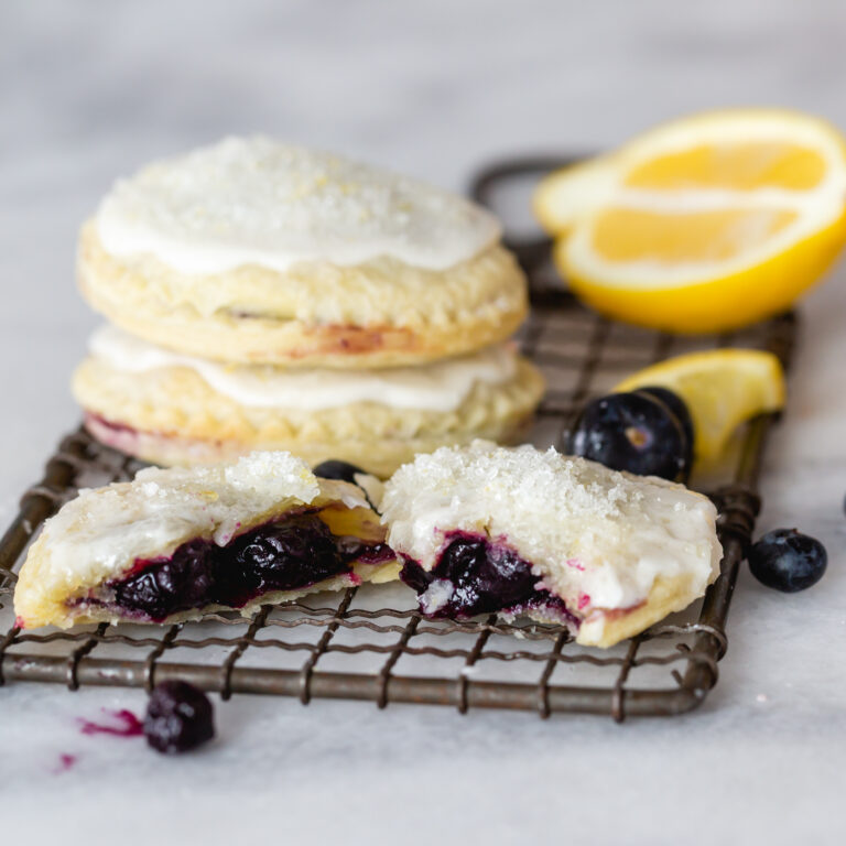 Lemon Blueberry Pie Cookies (Easy Hand Pie Recipe)