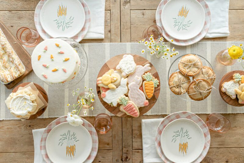 easter dessert table