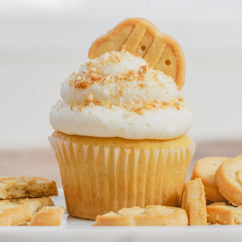 vanilla Girl Scout cookie cupcakes