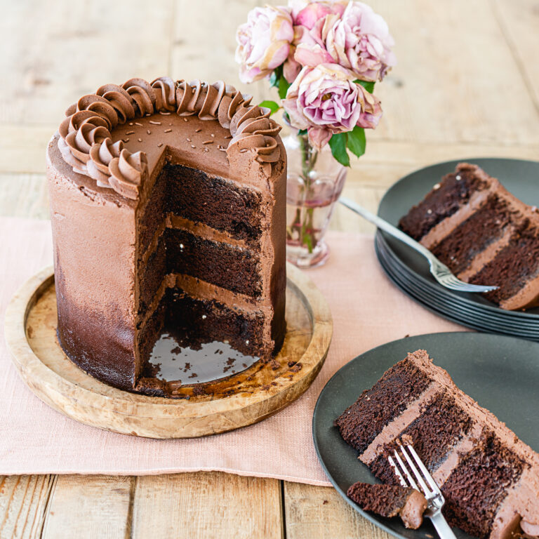 Chocolate Cake with Chocolate Buttercream