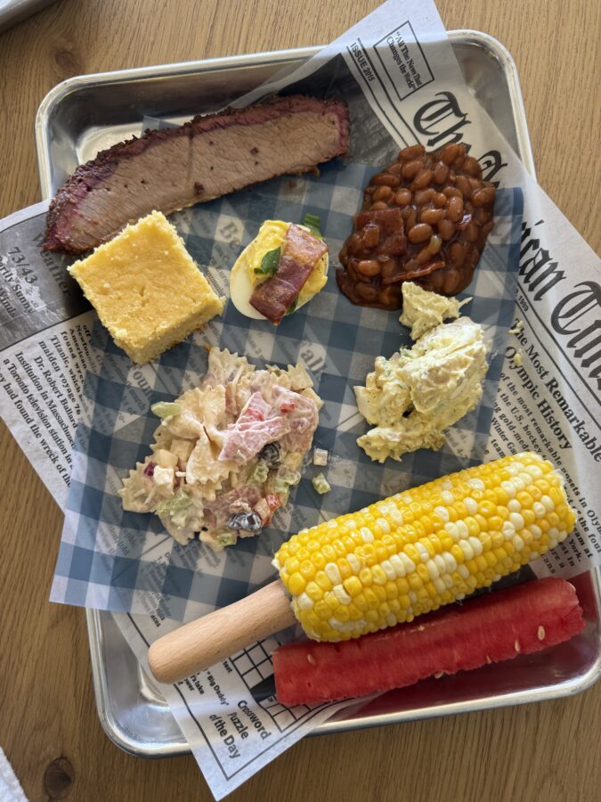 summer bbq plate