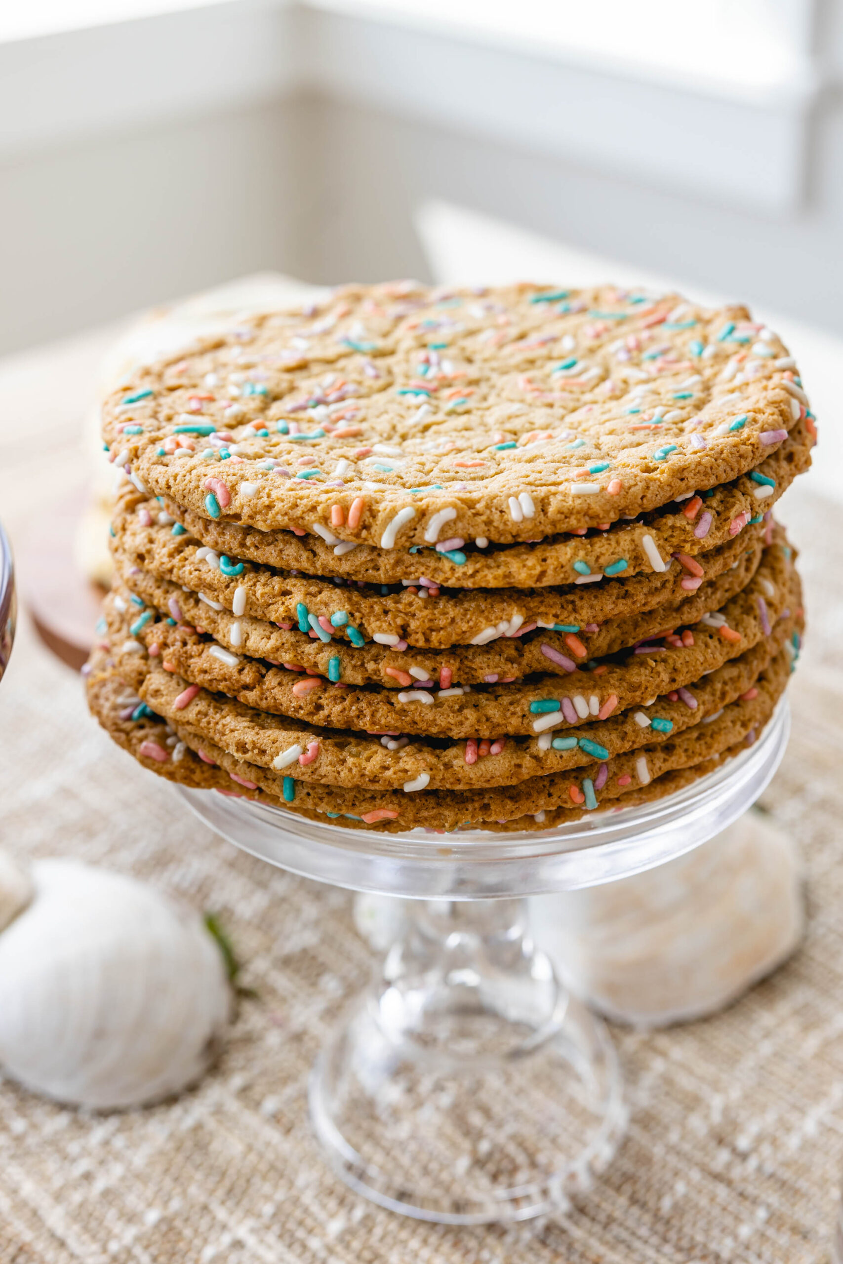 Chewy Birthday Cake Sprinkle Cookies