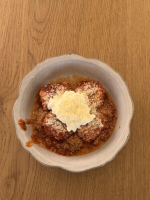Hailey Bieber’s Chicky Meatballs
