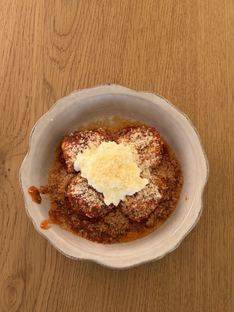 Hailey Bieber’s Chicky Meatballs