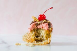 Banana Split Cupcakes