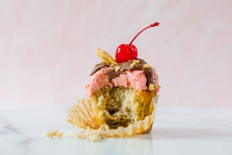 Banana Split Cupcakes