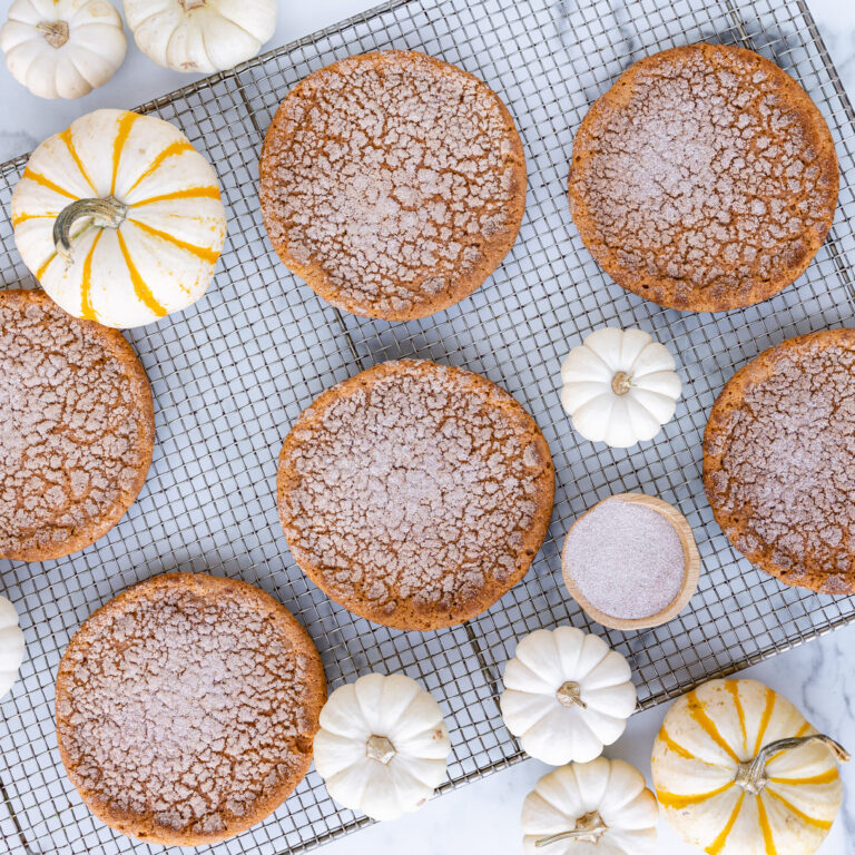 Chewy Pumpkin Snickerdoodle Cookies
