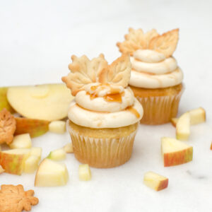 Apple Pie Cupcakes with Caramel Buttercream