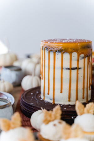 Salted Caramel Chocolate Cake with Caramel Buttercream